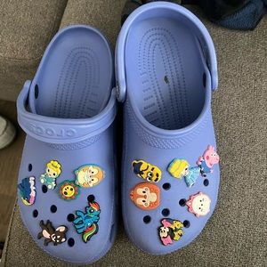 Indigo Crocs !! Jibbitz included